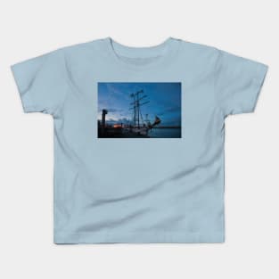 Dusk on the River Blyth in Northumberland Kids T-Shirt